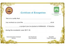 IIT Madras Certificates