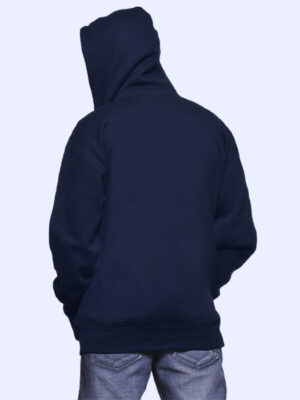 hoodie with zip navy