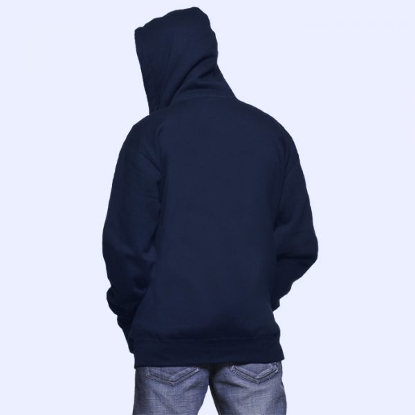 hoodie with zip navy
