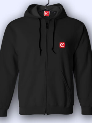 hoodie with zip black