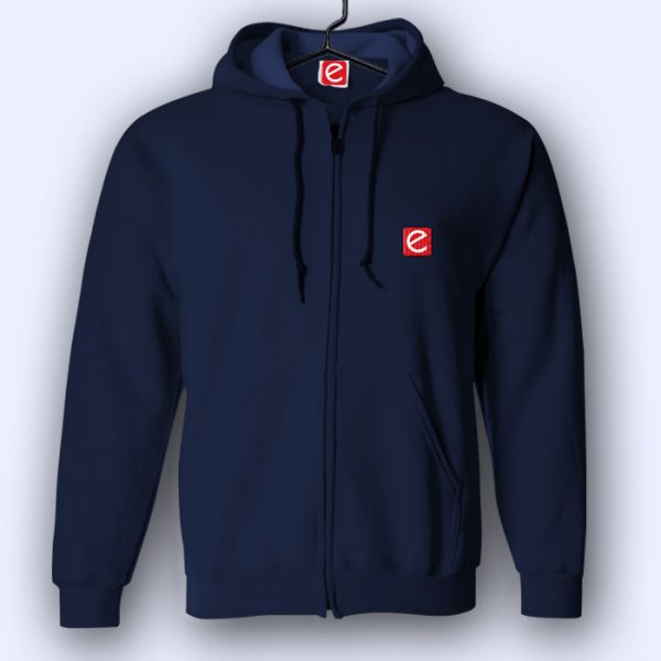 hoodie with zip navy