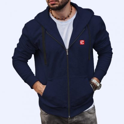 Hoodie Navy Blue zipper