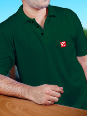 polo-t-shirt-bottle-green-model