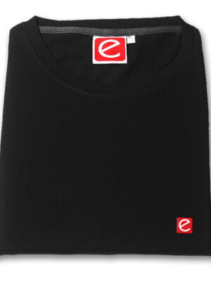 Round Neck T Shirt Cotton - Black