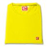 round neck t shirt yellow