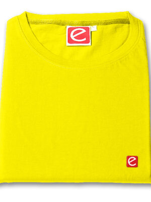 Round Neck T Shirt Cotton - Yellow