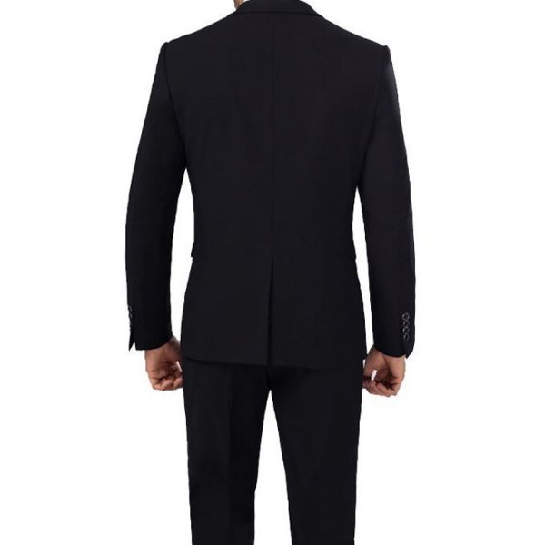 blazer suit black back-2