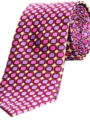 Formal Tie - Pink and Maroon