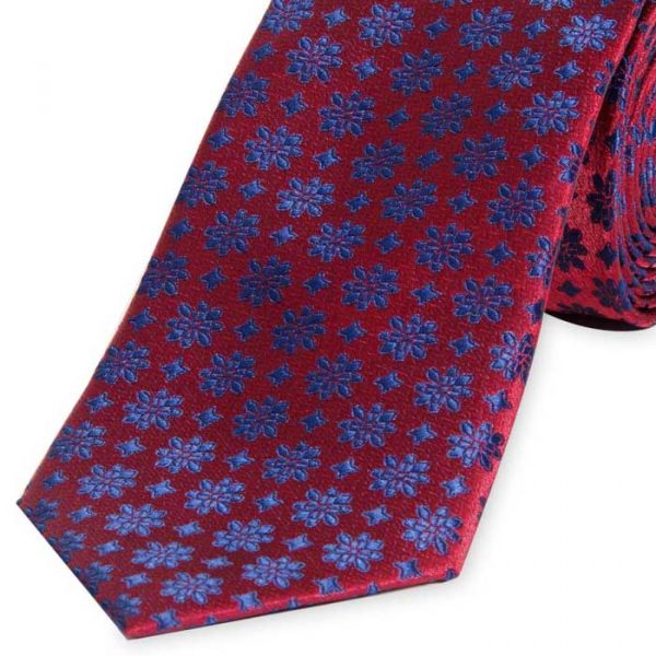 formal tie red blue