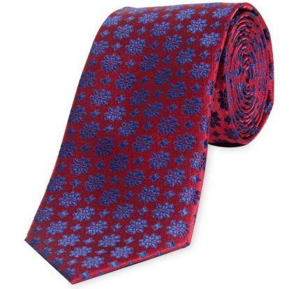 formal tie red blue