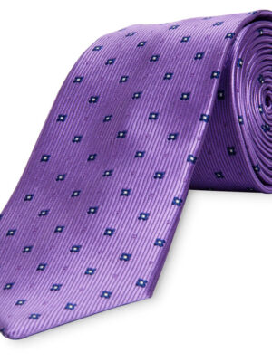 Formal Tie - Violet with dots