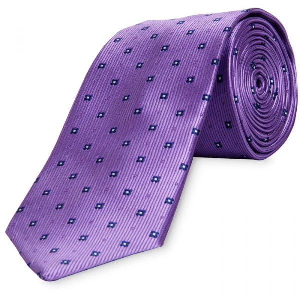 formal tie violet dots