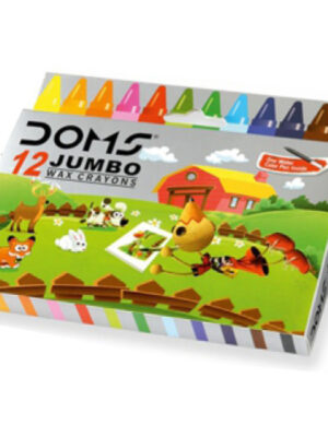 DOMS -Wax Crayons- 12 Shades - Jumbo