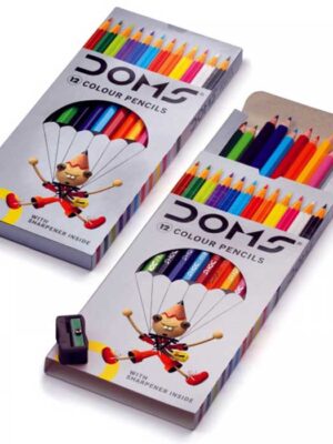 DOMS COLOUR PENCILS - 12 Shades Extra Long