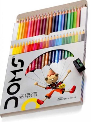 DOMS COLOUR PENCILS - 24 Shades Extra Long