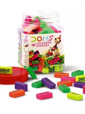 DOMS ERASER JAR COLOUR - 100 Pack