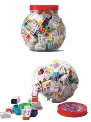 DOMS EXTRA LONG PENCIL SHARPENERS - 60 Pcs Jar Pack