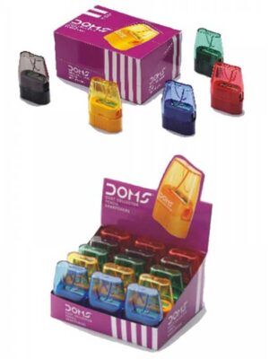 DOMS DUST COLLECTOR PENCIL SHARPENERS - 15 Pcs Pack